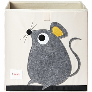 3 Sprouts Storage Box - Mouse Gray