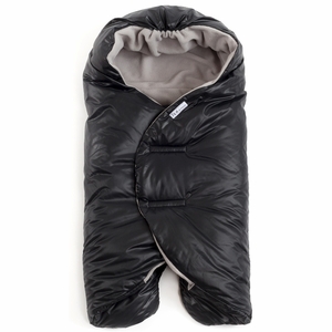 7 A.M. Enfant Nido Quilted Wrap, Small - Black