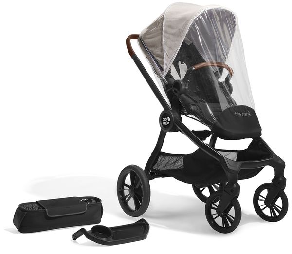 Baby Jogger City Sights Stroller + Accessory Bundle - Frosted Ivory