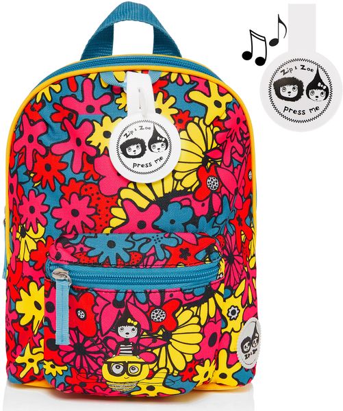 Babymel Mini Kid Backpack + Safety Harness - Floral Brights