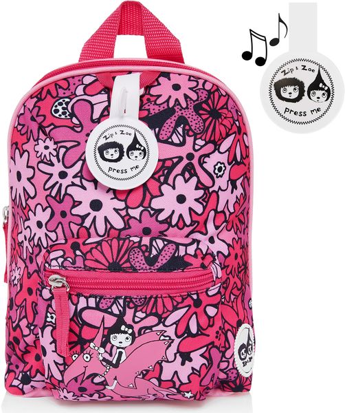 Babymel Mini Kid Backpack + Safety Harness - Floral Pink