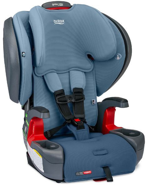 Britax Grow With You ClickTight Plus Harness Booster Car Seat - Blue Ombre