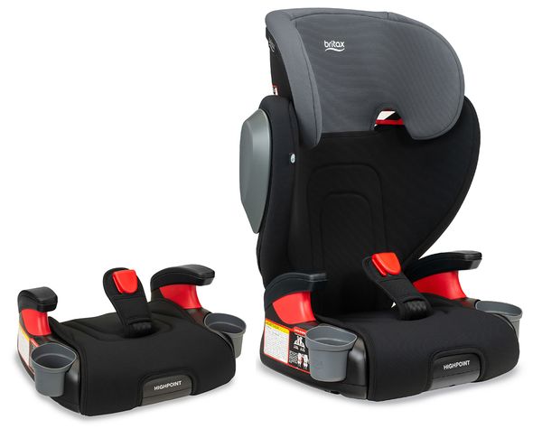 Britax Highpoint 2-Stage Belt Positioning Booster Car Seat - Black Ombre
