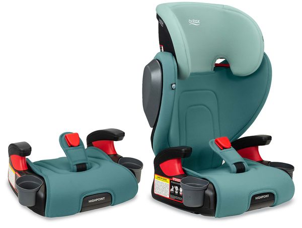 Britax Highpoint 2-Stage Belt Positioning Booster Car Seat - Green Ombre
