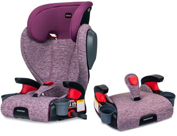 Britax Highpoint 2-Stage Belt Positioning Booster Car Seat - Mulberry