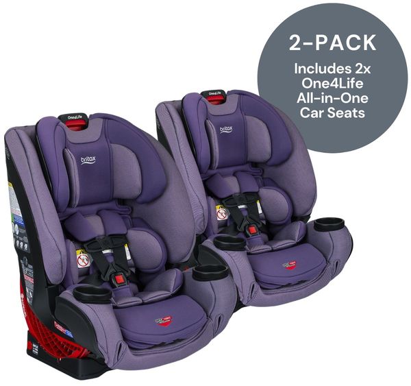 Britax One4Life ClickTight All-in-One Convertible Car Seat - Plum (2 Pack)