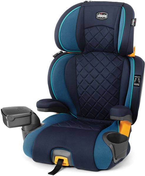 Chicco KidFit Zip Plus 2-in-1 High Back Belt Positioning Booster Car Seat - Seascape