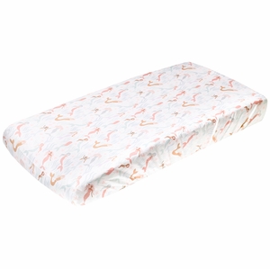 Copper Pearl Premium Knit Diaper Changing Pad Cover - Coral