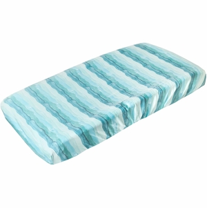 Copper Pearl Premium Knit Diaper Changing Pad Cover - Waves