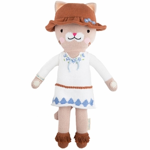 Cuddle+Kind Hand Knit Doll - Mini Chelsea the Cat, 13"