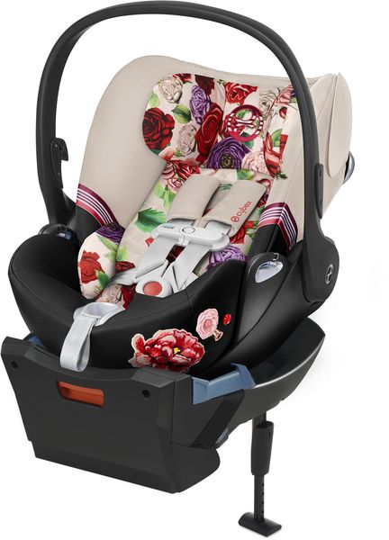 Cybex Cloud Q SensorSafe Reclining Infant Car Seat - Spring Blossom Light