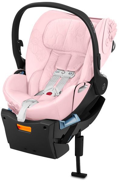 Cybex Cloud Q Sensorsafe Reclining Infant Car Seat - Simply Flowers - Pale Blush