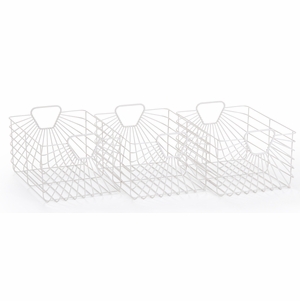 dadada Central Park Storage Baskets (Set Of 3) - White