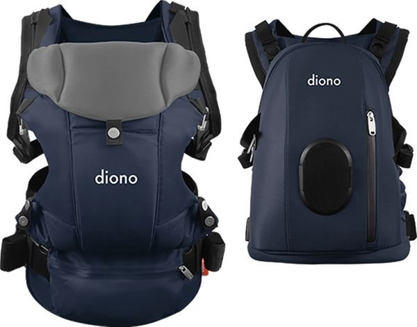 Diono Carus Complete 4-in-1 Baby Carrier + Detachable Backpack - Navy