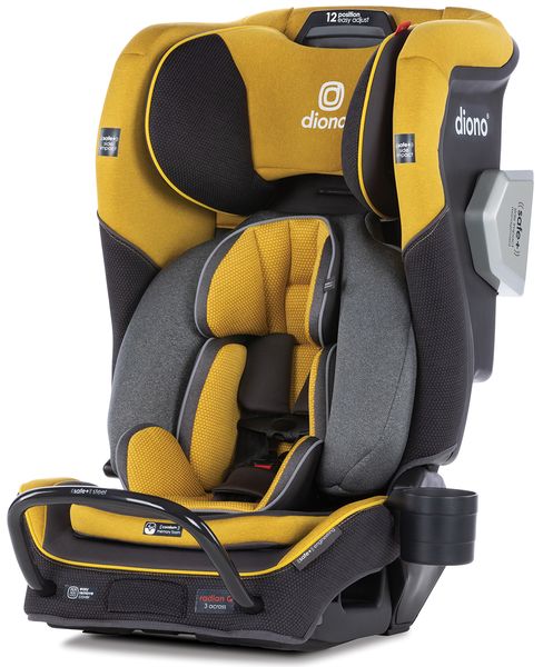 Diono Radian 3QXT Narrow All-in-One Convertible Car Seat - Yellow Mineral
