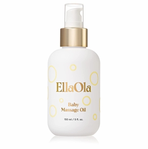 EllaOla Organic Baby Massage Oil, Fragrance Free