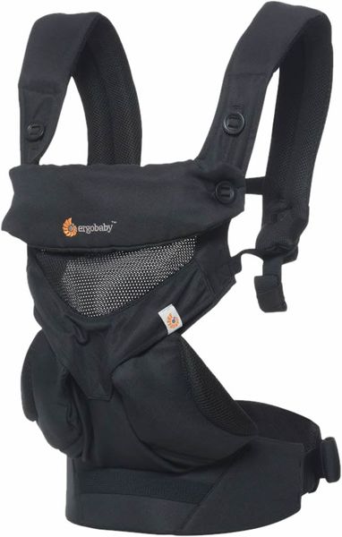 Ergobaby 360 Four Position Baby Carrier - Cool Air - Onyx Black