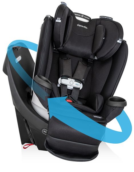 Evenflo GOLD SensorSafe Revolve360 Extend Rotational All-In-One Convertible Car Seat - Onyx Black