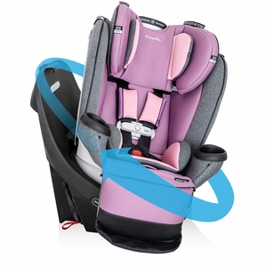 Evenflo GOLD SensorSafe Revolve360 Extend Rotational All-In-One Convertible Car Seat - Opal Pink