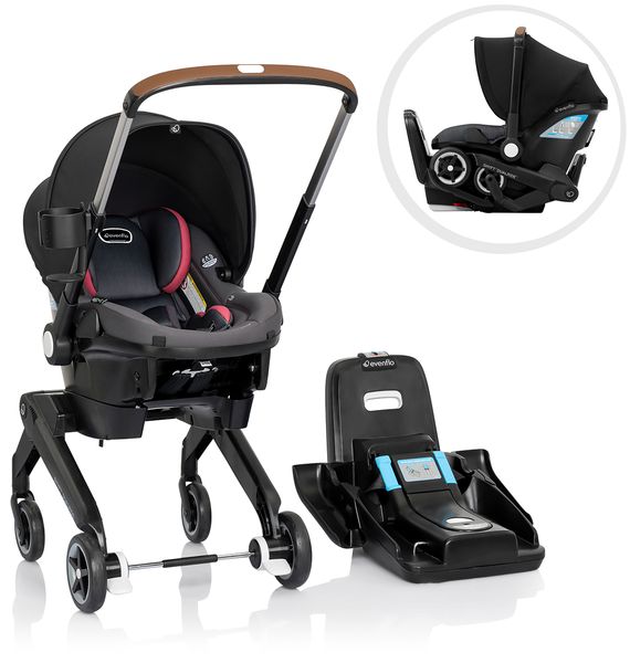 Evenflo Shyft DualRide Infant Car Seat and Stroller Combo - Sylva Pink