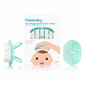 Fridababy Baby Head-Hugging Hairbrush + Styling Comb Set