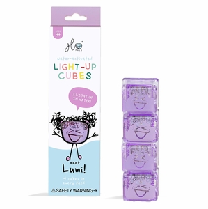 Glo Pals Light Up Cube Bath Toys - Lumi (Purple)