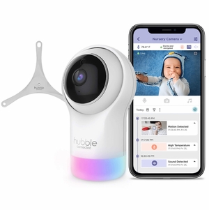 Hubble Connected Nursery Pal Glow Deluxe Smart Baby Monitor