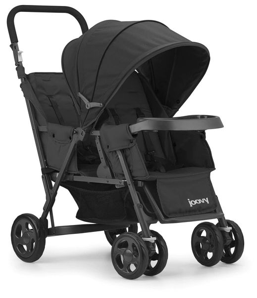 Joovy Caboose Too Sit And Stand Tandem Double Stroller - Graphite / Black