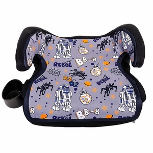 KidsEmbrace Backless Booster Car Seat - Star Wars BB-8 and R2-D2
