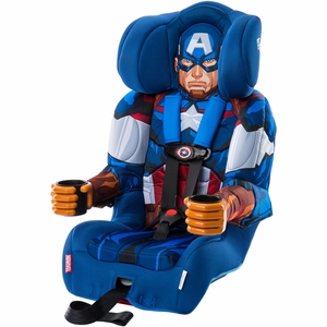 KidsEmbrace Harness Booster Car Seat - Captain America