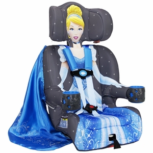 KidsEmbrace Harness Booster Car Seat - Cinderella Platinum
