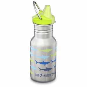 Klean Kanteen Kid Classic Sippy Water Bottle, 12 oz - Sharks