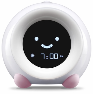 LittleHippo Mella Ready to Rise Sleep Trainer Alarm Clock - Blush Pink
