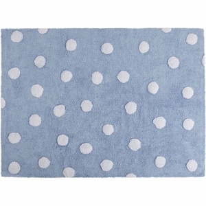Lorena Canals Polka Dots Rug - Blue (4' x 5' 3")