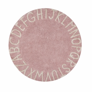 Lorena Canals Round Rug - ABC - Vintage Nude/Natural (5')