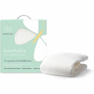 Lullaby Earth Breathe Safe Air Waterproof Crib Mattress Pad
