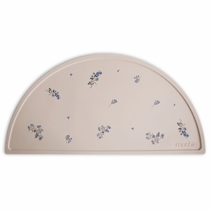 Mushie Silicone Place Mat - Lilac Flowers