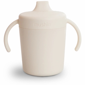 Mushie Trainer Sippy Cup - Ivory