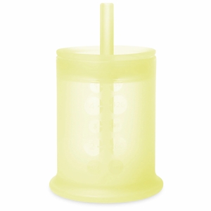 Olababy Training Cup with Lid + Straw - Lemon