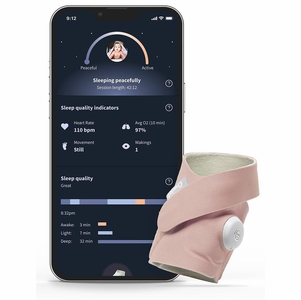 Owlet Dream Sock Smart Baby Monitor - Dusty Rose