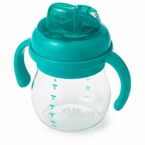 OXO Tot Transitions Soft Spout Sippy Cup with Handles, 6 oz - Teal
