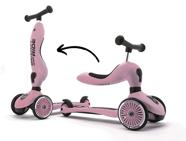 Scoot & Ride Highwaykick 1 Convertible Scooter - Rose