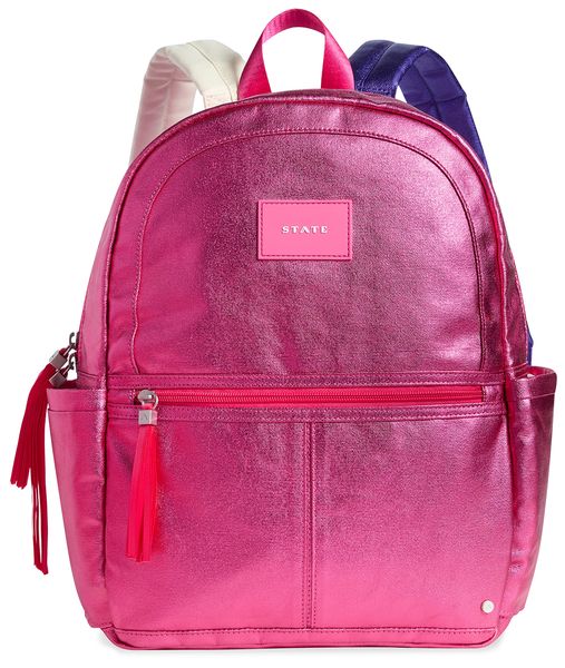 State Bags Kane Kids Backpack - Metallic Hot Pink Multi