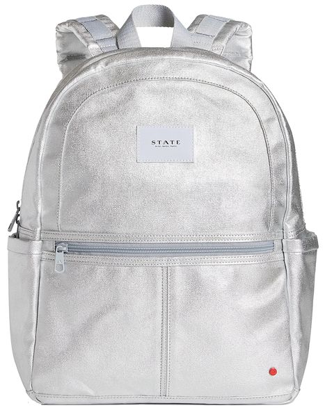 State Bags Kane Kids Backpack - Metallic Silver