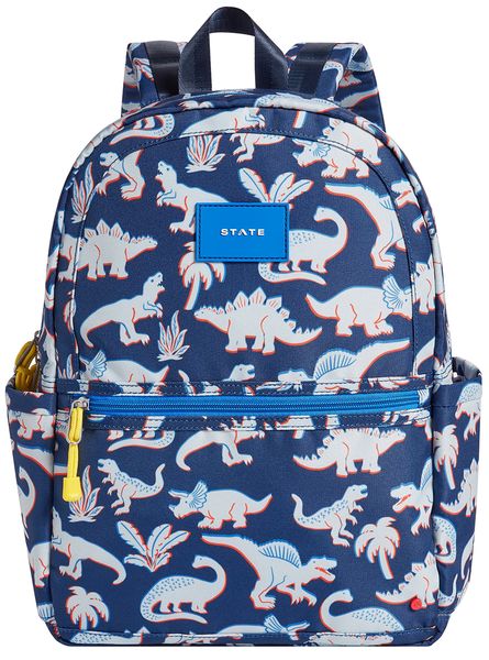 State Bags Kane Kids Backpack - Navy Dino