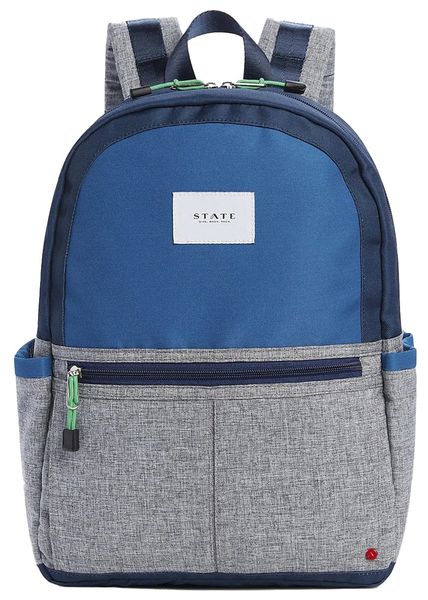 State Bags Kane Kids Backpack - Navy / Heather Gray