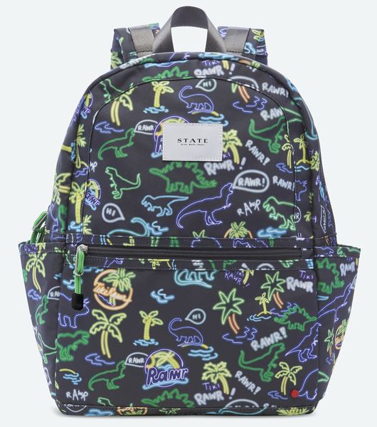 State Bags Kane Kids Backpack - Neon Dino