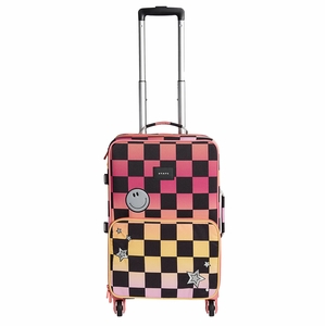 State Bags Logan Suitcase - Pink Checkerboard