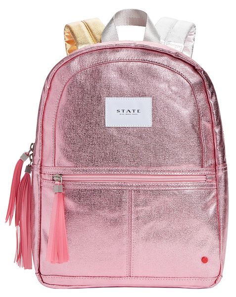 State Bags Mini Kane Kids Travel Backpack - Pink / Silver