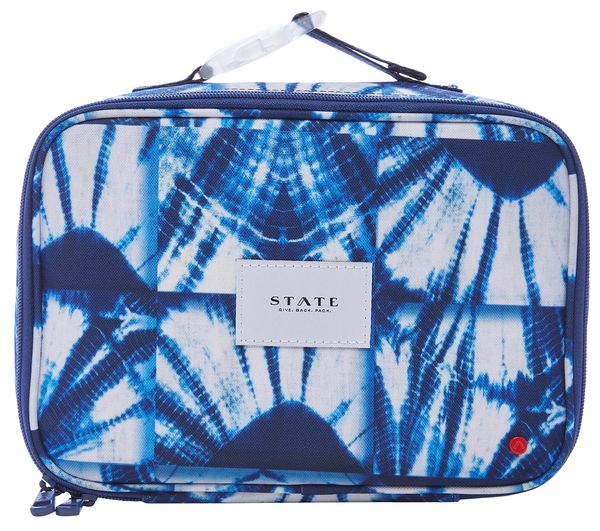 State Bags Rodgers Lunch Box - Indigo Patchwork